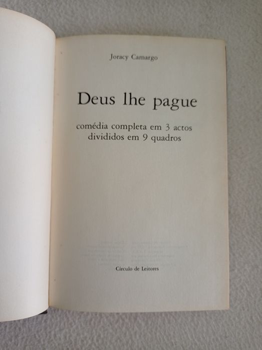 Deus lhe pague - Joracy Camargo