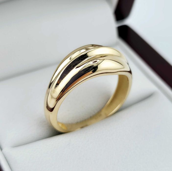 Elegancki złoty pierścionek 1,84g PR.585 14K R.19