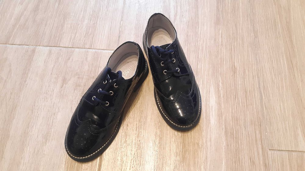 Туфли итальянские кожаные лакированные 35 размер