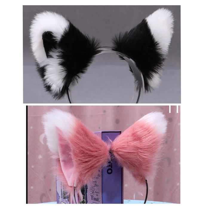 Вуха лисиці вушка котячі фурі Ушки кошки/лисы/ маска 150/230