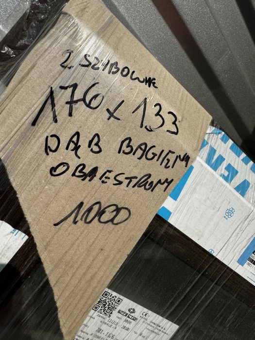 Okno dwuszybowe Dąb Bagienny kolor obustronny 176x133 nowe