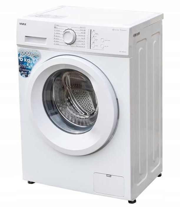 Pralka Wolnostojąca Automatyczna 1000 obrotów 6kg Szybki 15' DrumClean
