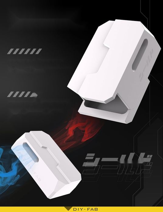 Adapter pcie 8-pin 90 st. Ezdiy-fab ezdpi226-7 biały do gpu