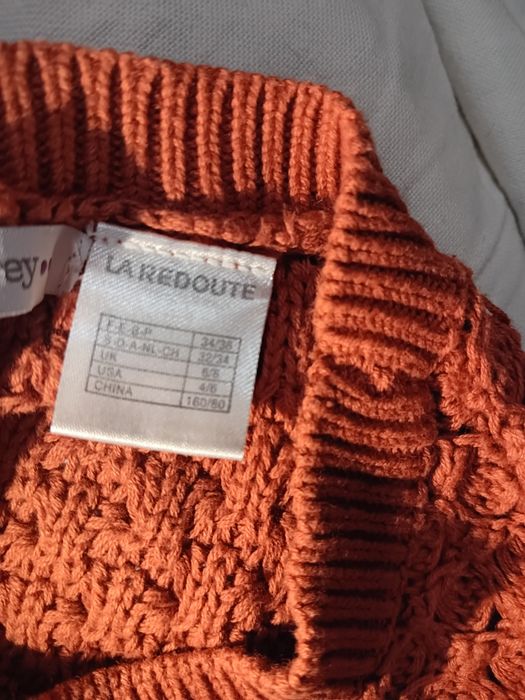 Camisola bordada manga curta La Redoute
