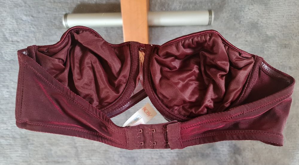 Burgundowy komplet bielizny Rosy