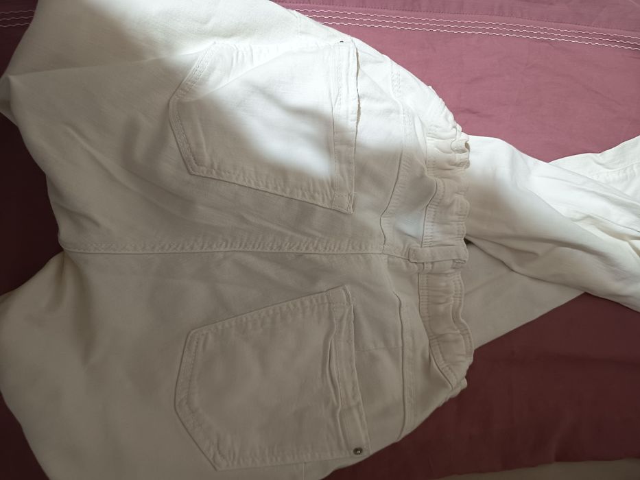 Skinny jeans brancas Bershka