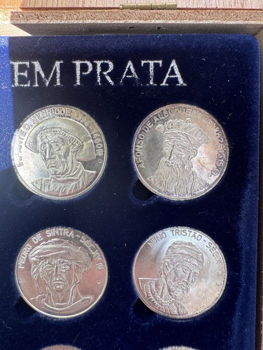 Coleção 20 Medalhas Descobrimentos em Prata 925‰ - Jornal de Notícias - Completa
