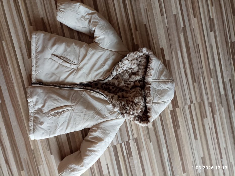 Kurtka przejściowa Zara dla dziewczynki dwustronna