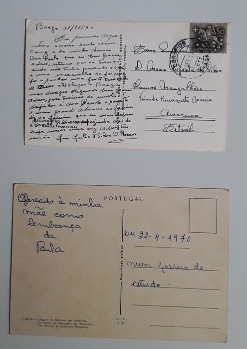 Cartões postais ou Bilhete postal de Portugal