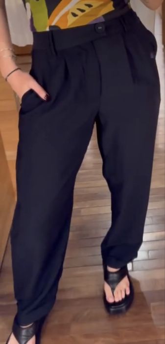 Calça alfaiataria pregas - farm rio