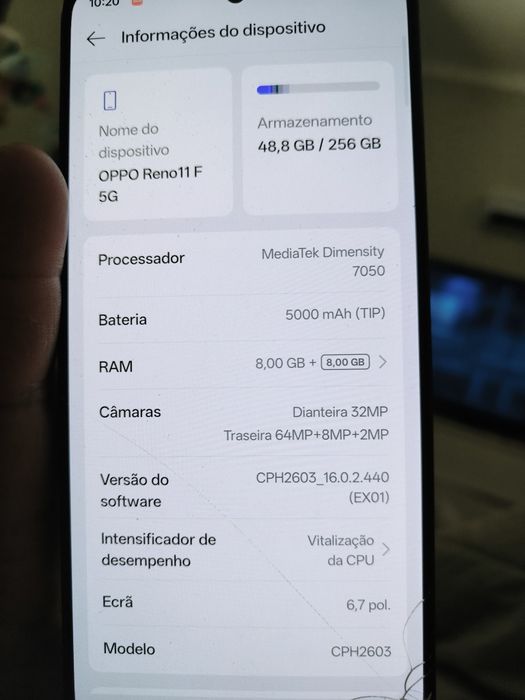 OPPO Reno11 F 5G – 60€