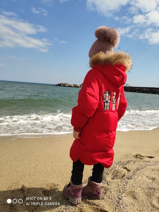 Пуховик, куртка зимова на дівчинку 7 років