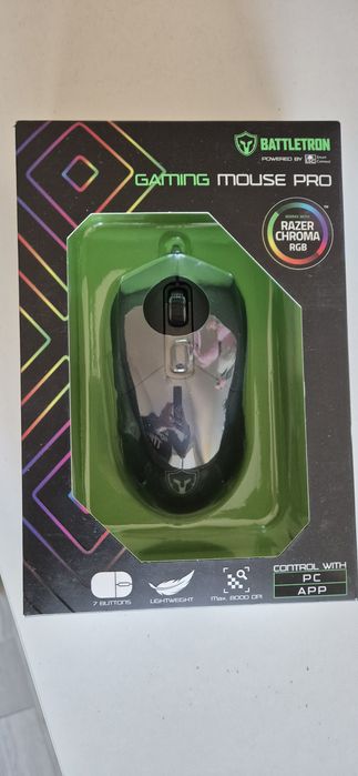Mysz gamingowa BATTLETRON Gaming Mouse Pro RGB 8000 DPI - NOWA