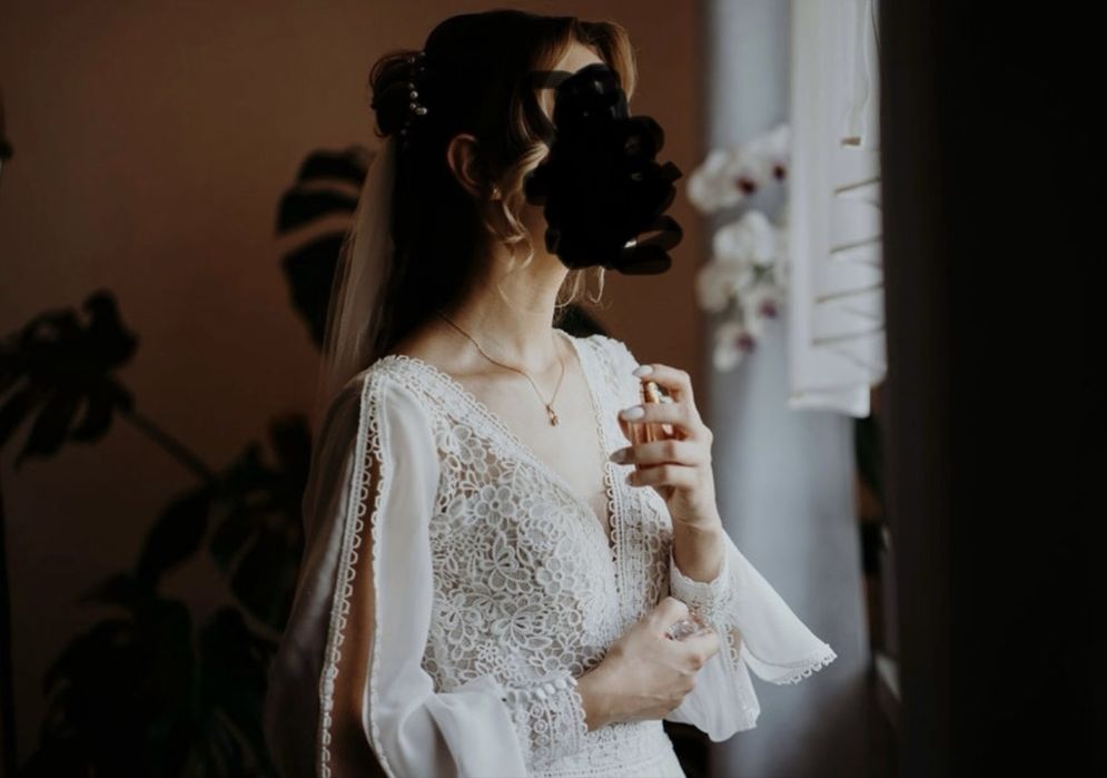 Sukienka ślubna boho koronka