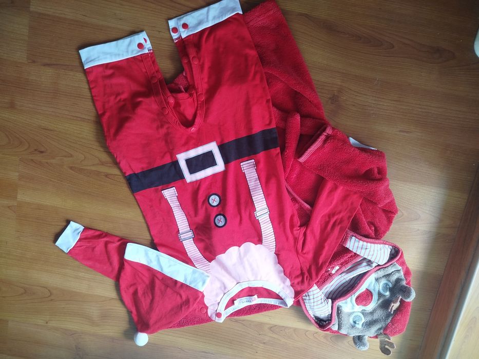 Szlafrok i pajacyk z czapeczka 92/95
