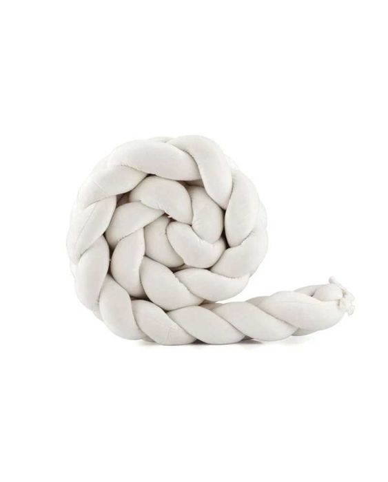 Waldin -  welurowy warkocz ochraniacz do łóżeczka 210 cm