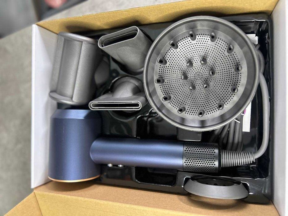 Фен-стайлер 5 насадок синій, професійний догляд,Super Hair Dryer