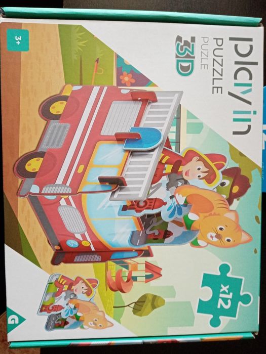 3D Puzzle, 12 Pieces, Ages 3+, Shipping Included64550413662210120