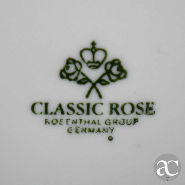 Conjunto de 3 pratos porcelana Alemã Rosenthal