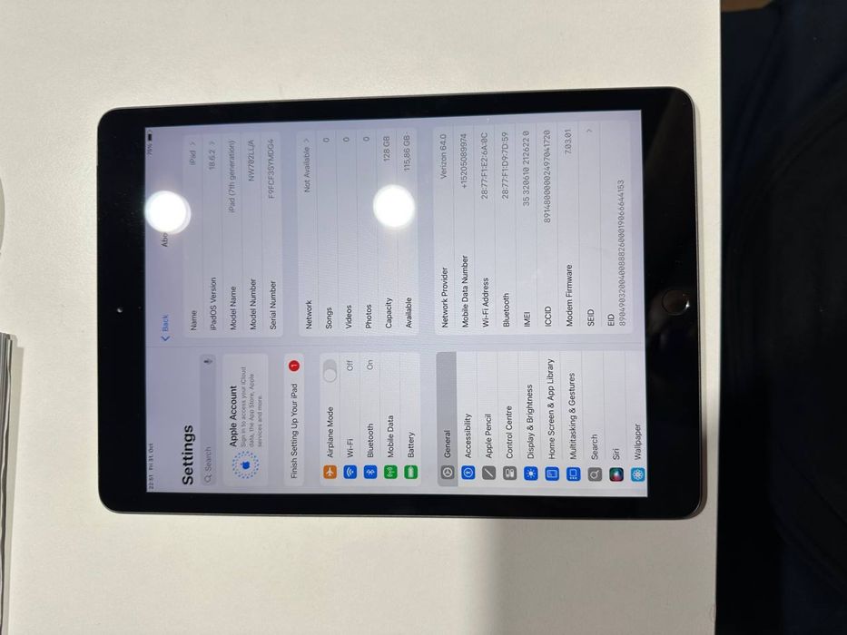 Apple Ipad 7 128GB Wi-FI (+ чохол)