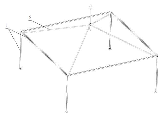 Tenda para Eventos mod. PAGODA - 6mx6m