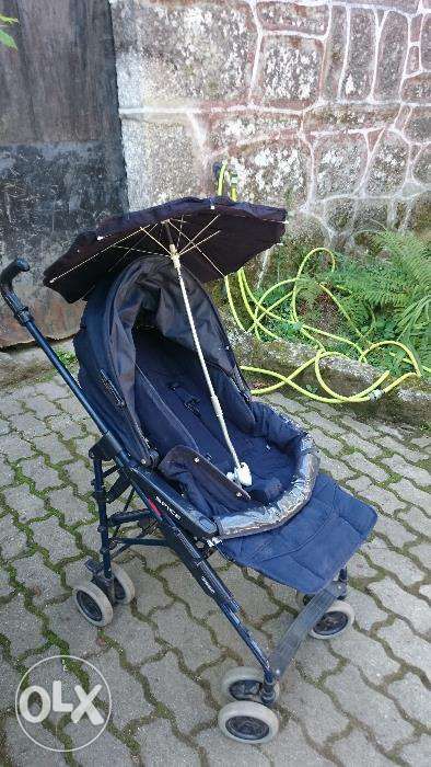 Blue Baby Stroller - Lightly Used with Accessories449117092368230403