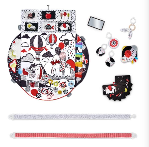 Duża Mata Edukacyjna Kinderkraft Kontrastowa Mata