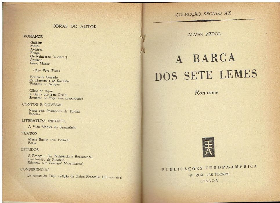 0241 - Livros de Alves Redol 3