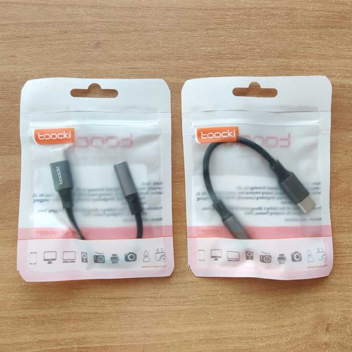 Adapter Przejściówka USB-C do Gniazda Jack 3,5mm Kabel do Tel. Toocki