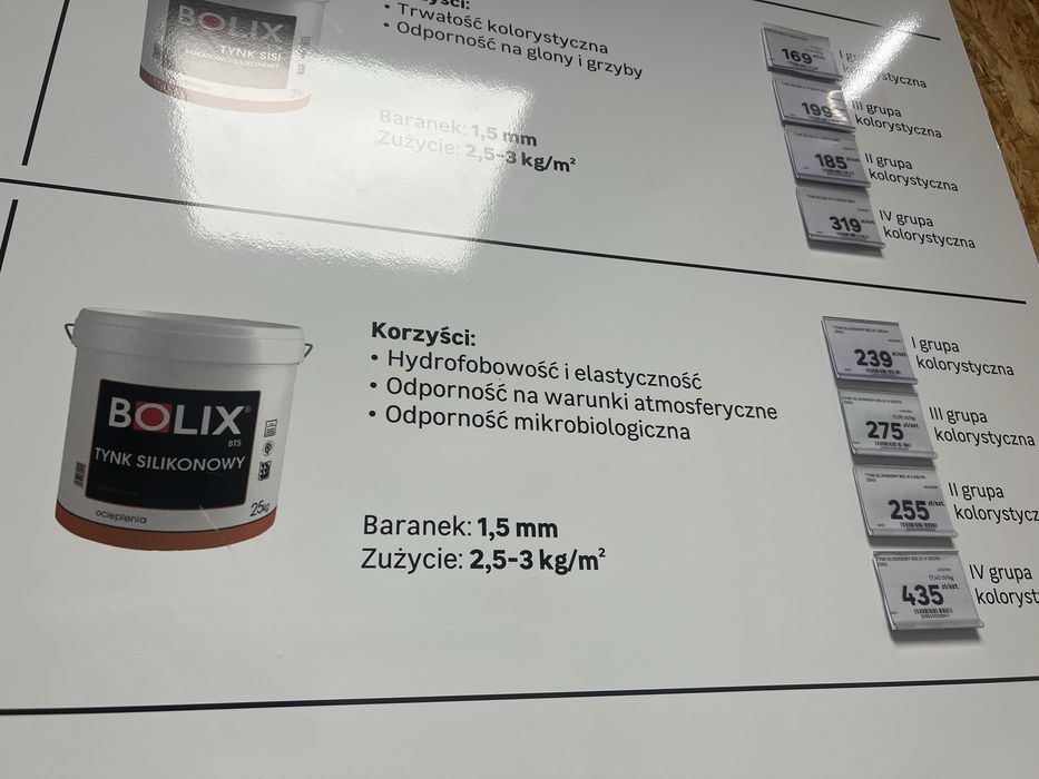 BOLIX TYNK SILIKONOWY 6 wiader + grunt