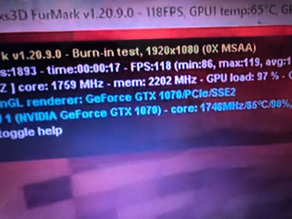 Відеокарта MSI GTX1070 8GB