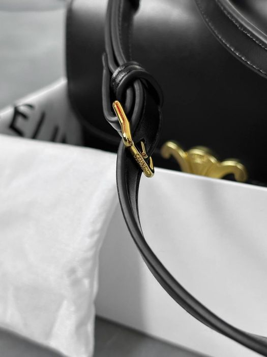 PREMIUM ‼️ Celine Triomphe , жіноча сумочка , шкіряна сумочка чорна