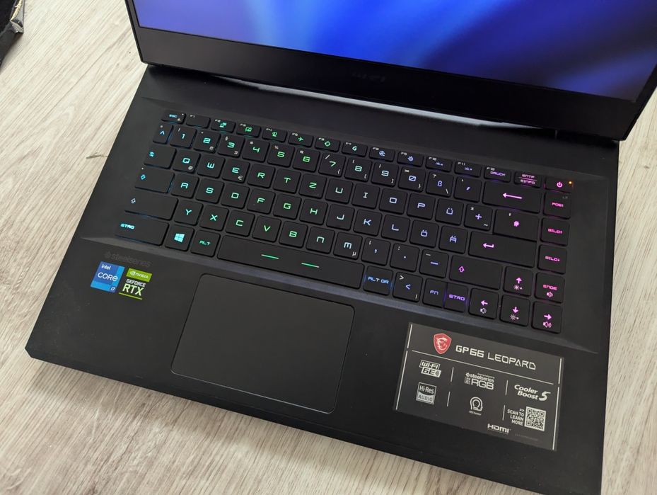 Laptop MSI gp66 uh 11800h Rtx 3080 16gb 1Tb zamiana