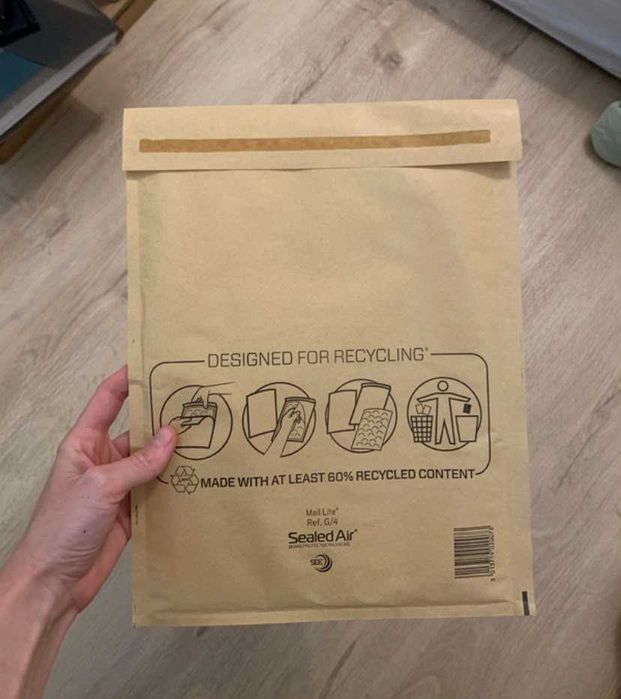 Envelopes almofadados com bolha hermetica