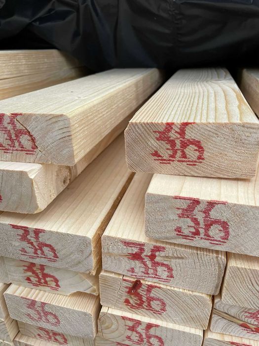 Kantówka domki skandynawska 38x89 świerk 4,8m 3,6m 3m suszona strugana