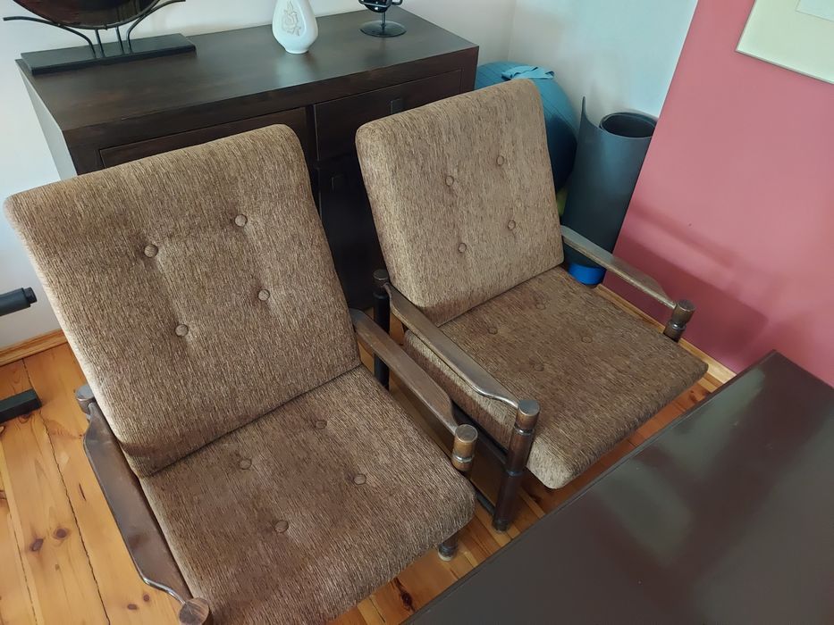 Krzesła fotele PRL meble Radomsko PRL lata 70-te 8502
