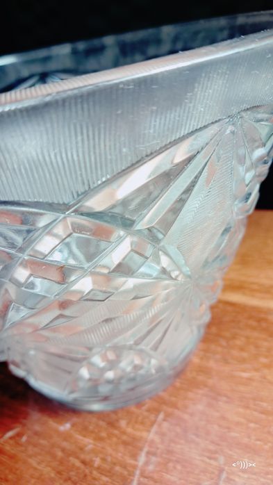 хрустальное блюдо салатница