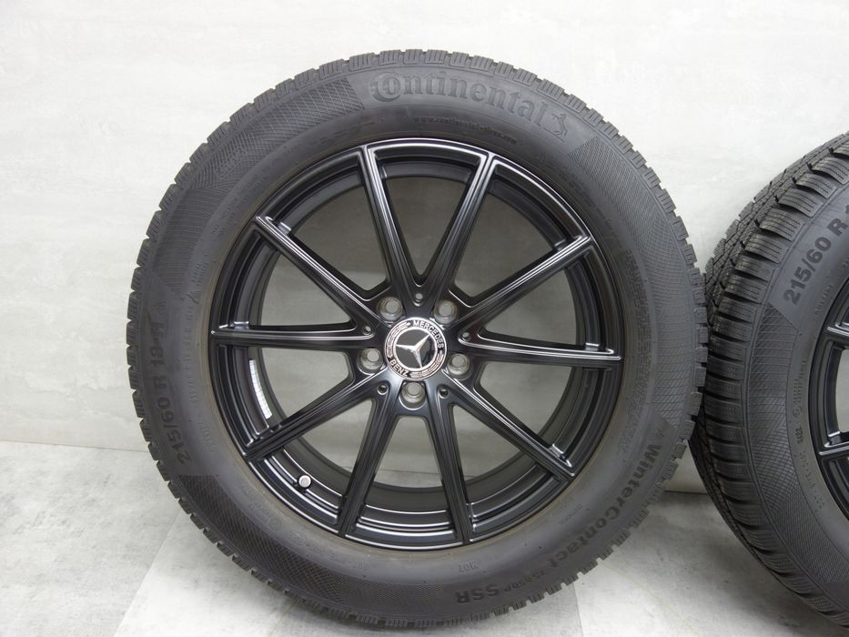 215/60R18 Koła zimowe Mercedes OE GLB GLA Continental jak nowe Tpms runflat