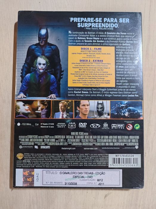 DVD O Cavaleiro das Trevas - Edição Especial 2 Discos