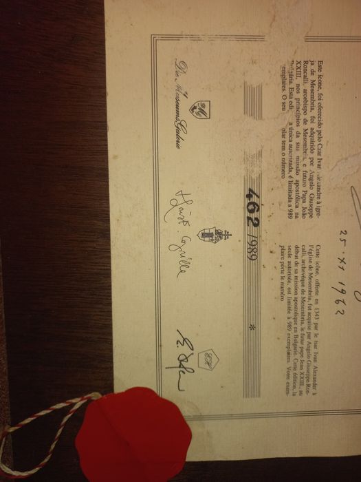 Ícone Bizantino da Virgem Maria Edição Limitada Certificada