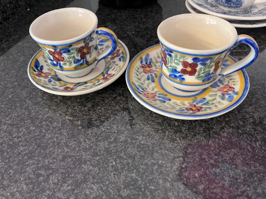 Chavenas chá porcelana