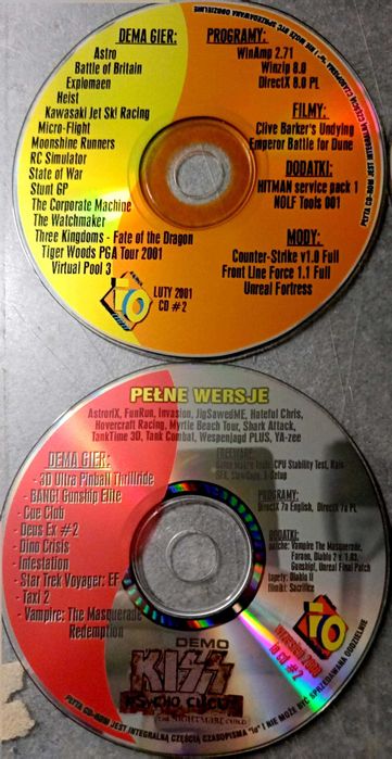 Płyty z czasopisma Input Output OI 9 sztuk cd