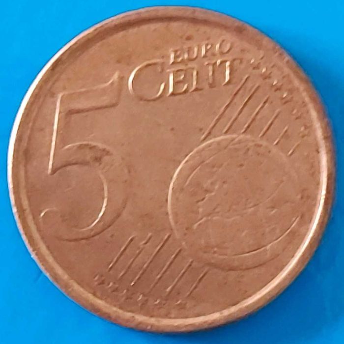 5 Cêntimos  de 2004  de Espanha  com DEFEITO na cunhagem