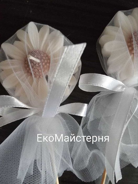 Восковые свечи Тюльпан. Ромашка.