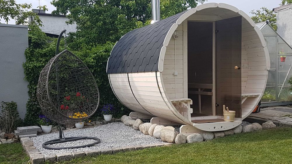 Sauna Ogrodowa 3m Harvia Sauna Beczka Bania Ruska Cały Kraj !!!