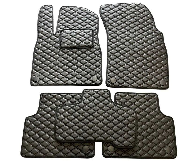 Коврики із екошкіри для Ауді\ Audi Q5\ Q3\ Q7 \ Q8 \ e-tron \ еко кожа