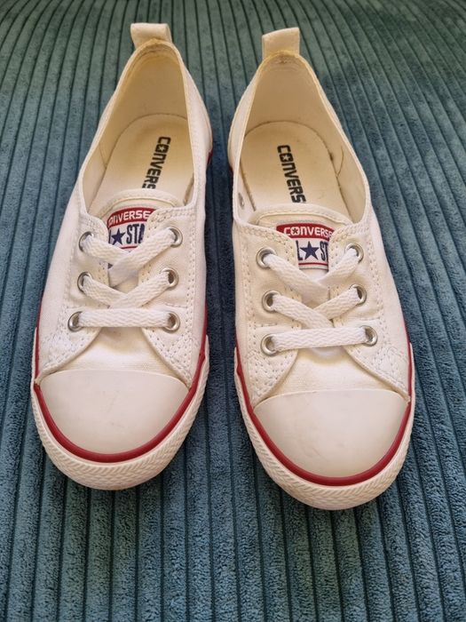 Śliczne trampki baleriny Converse białe
