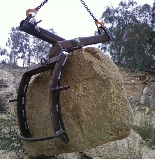 Garra Tesoura Pinça para Pedra Irregular