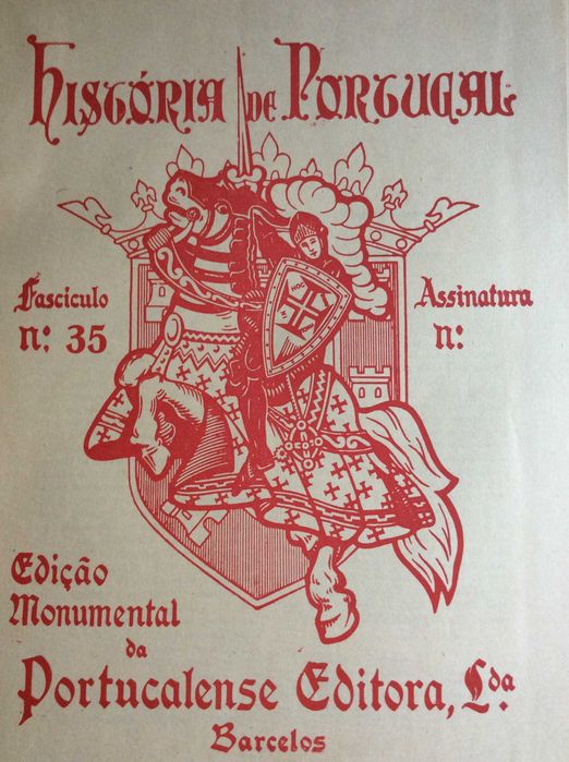 História de Portugal. Dirigida por Damião Peres 1928. Fascíc. 35
