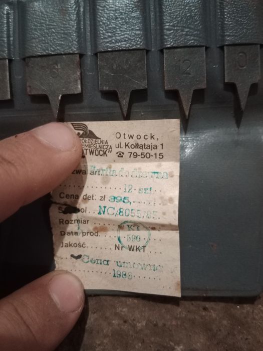 Wiertła ręczne do drewna z czasów PRL.
